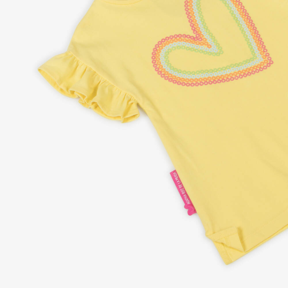 Agatha Ruiz de la Prada-Girls Sunshine Heart Cotton Dress | Childrensalon Outlet