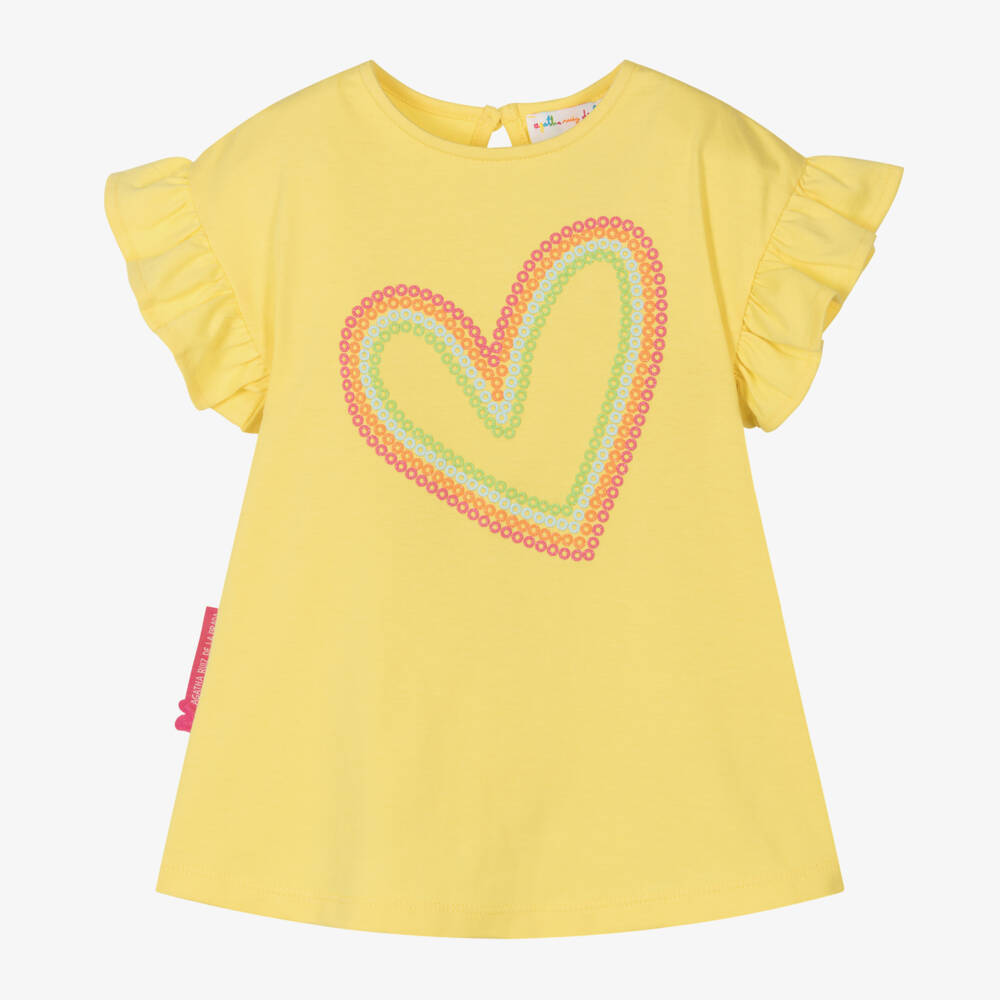 Agatha Ruiz de la Prada-Girls Sunshine Heart Cotton Dress | Childrensalon Outlet