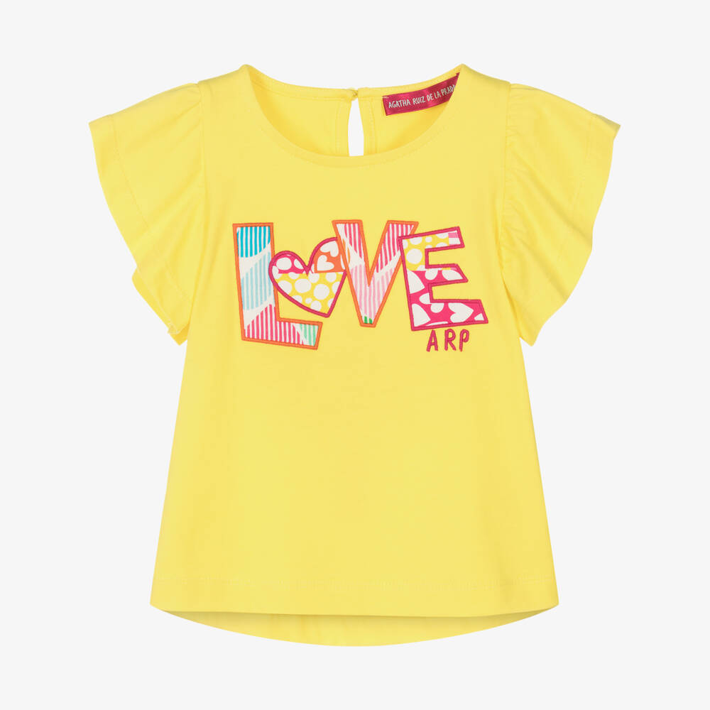 Agatha Ruiz de la Prada-Футболка из хлопка Sunshine Love для девочек | Childrensalon Outlet