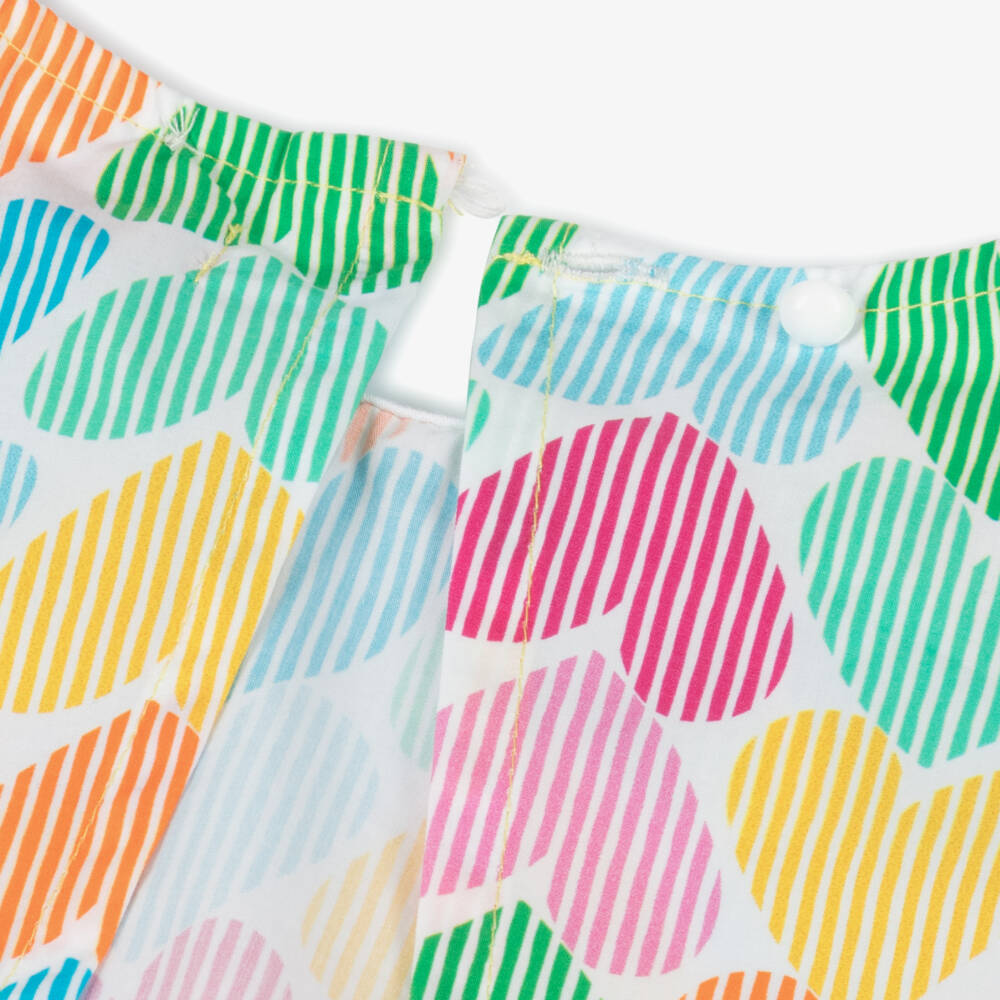 Agatha Ruiz de la Prada-Яркая блузка из поплина с сердечками для девочек | Childrensalon Outlet