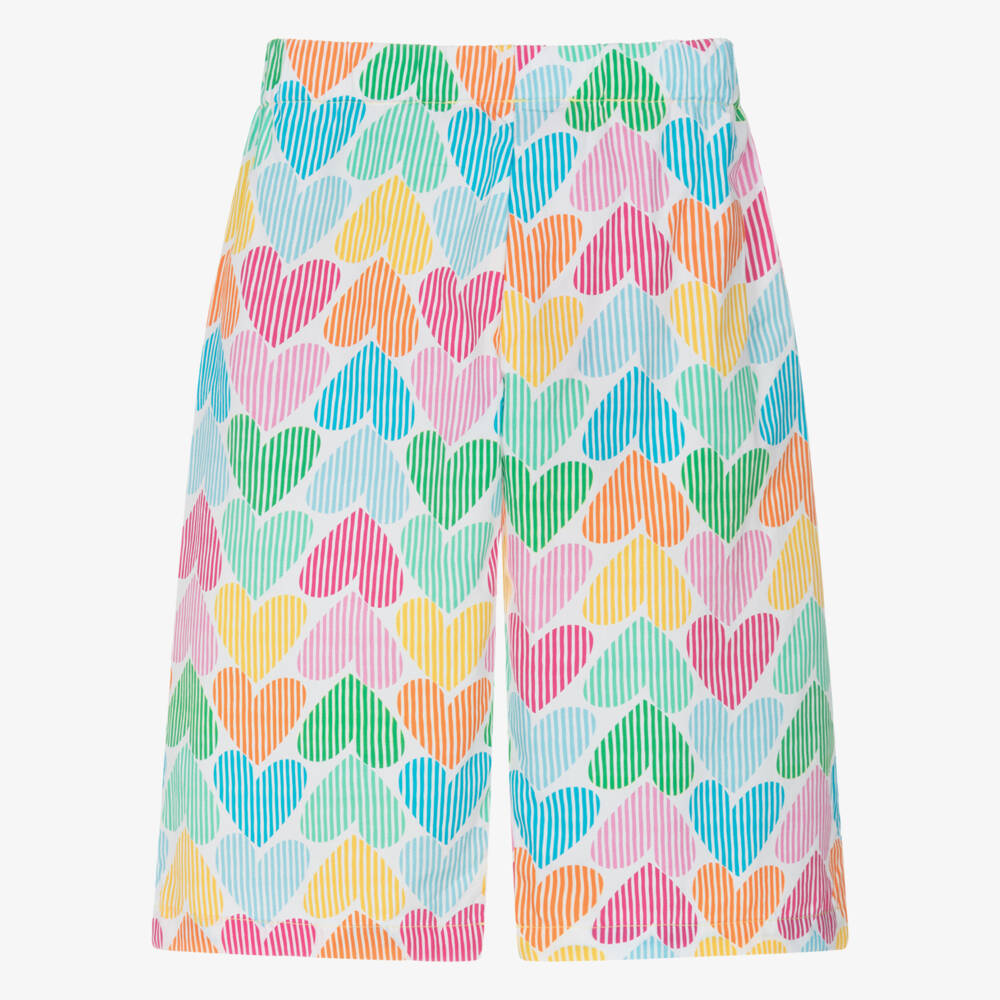 Agatha Ruiz de la Prada-Girls Vibrant Heartful Cotton Pants | Childrensalon Outlet