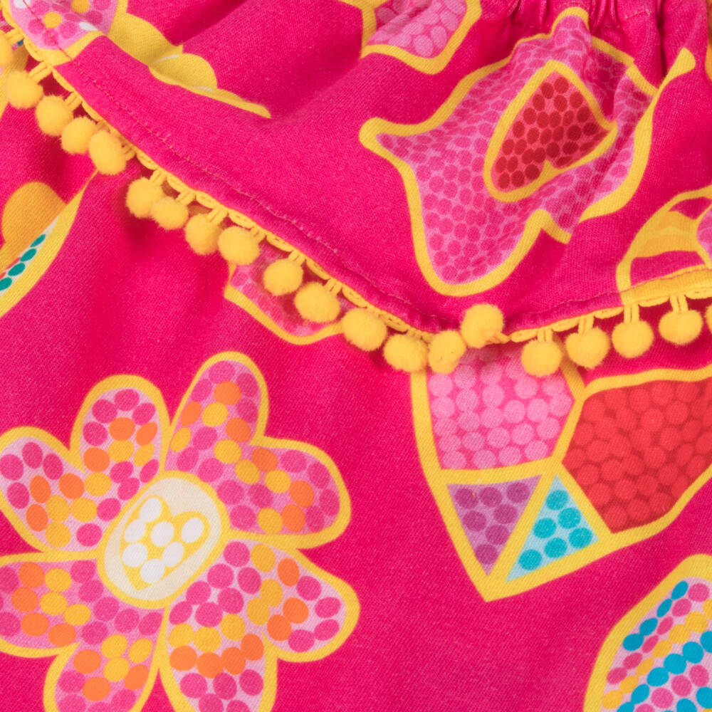 Agatha Ruiz de la Prada-Girls Vibrant Pink Cotton Blouse | Childrensalon Outlet