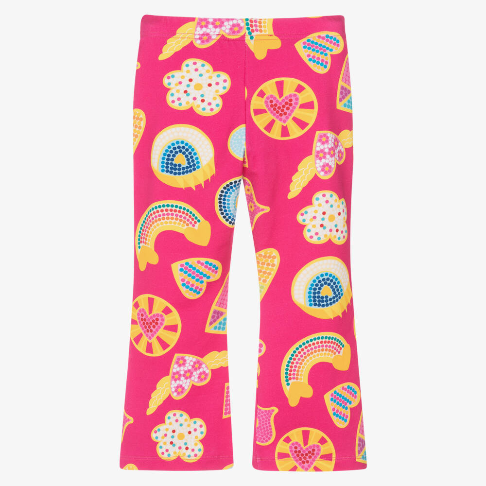 Agatha Ruiz de la Prada-Girls Vibrant Pink Flared Leggings | Childrensalon Outlet
