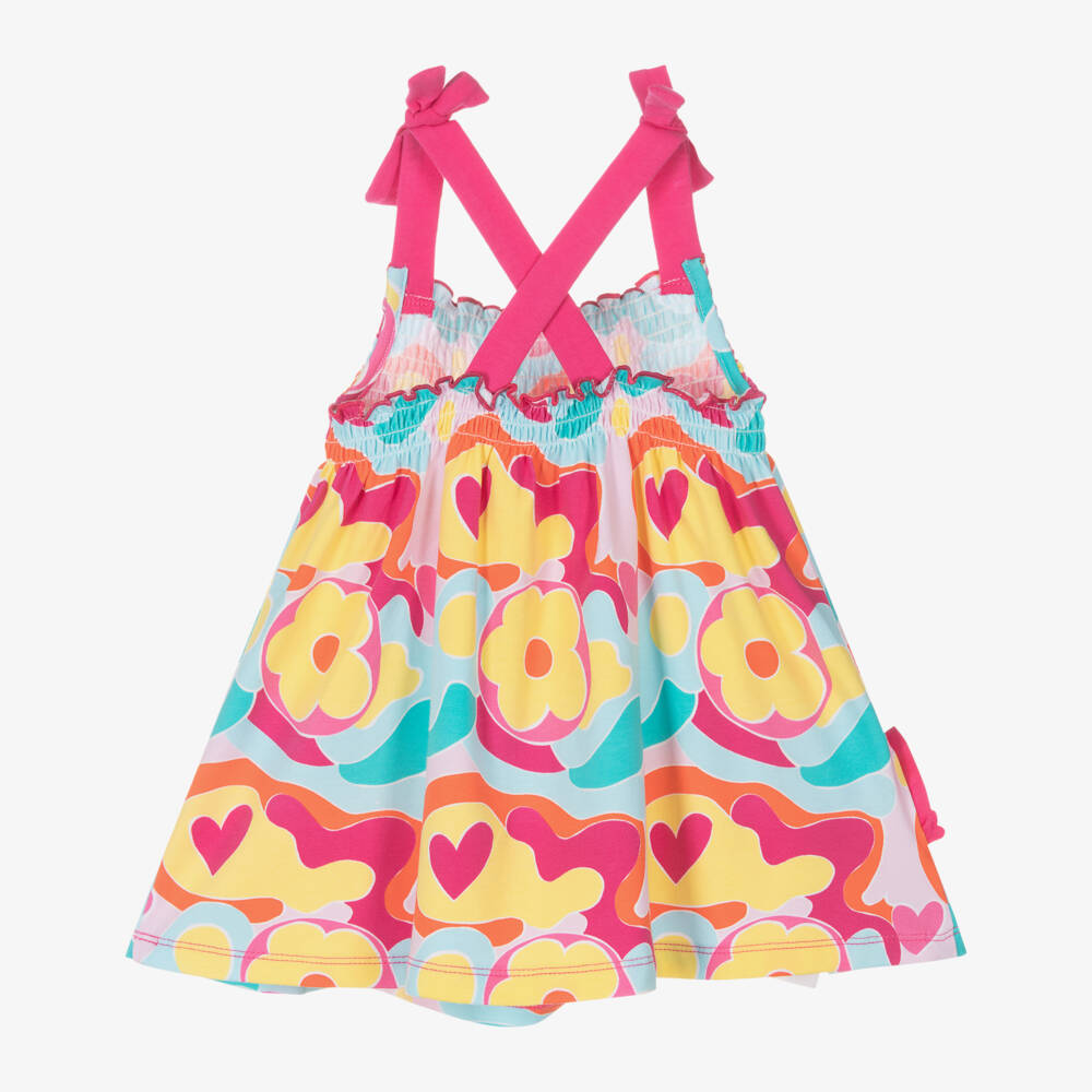 Agatha Ruiz de la Prada-فستان صيفي زهري زاهي للبنات | Childrensalon Outlet