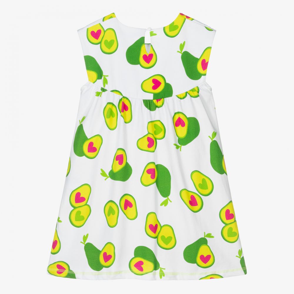 Agatha Ruiz de la Prada-Girls White Avocado Dress | Childrensalon Outlet