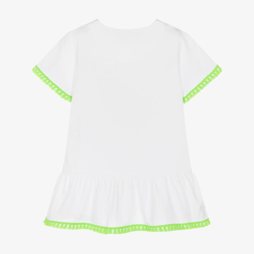 Agatha Ruiz de la Prada-Girls White Cotton Beach Dress | Childrensalon Outlet