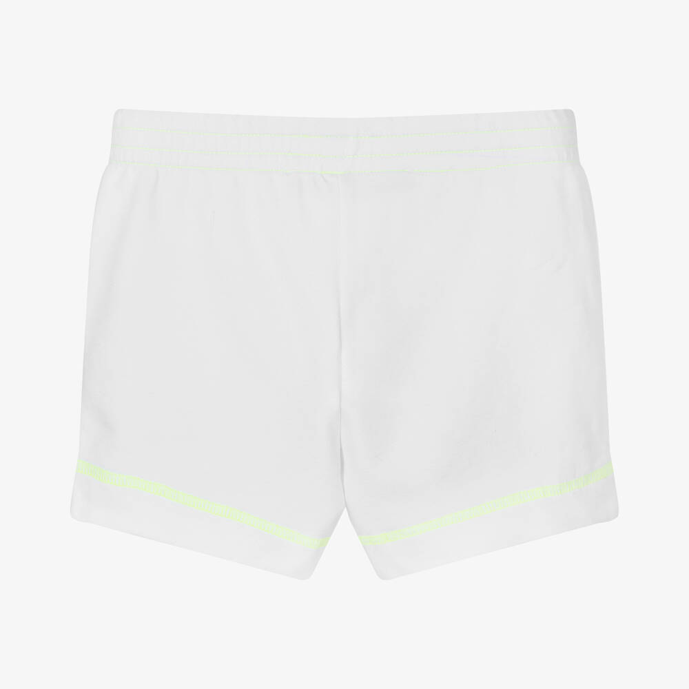 Agatha Ruiz de la Prada Girls White Cotton Jersey Shorts