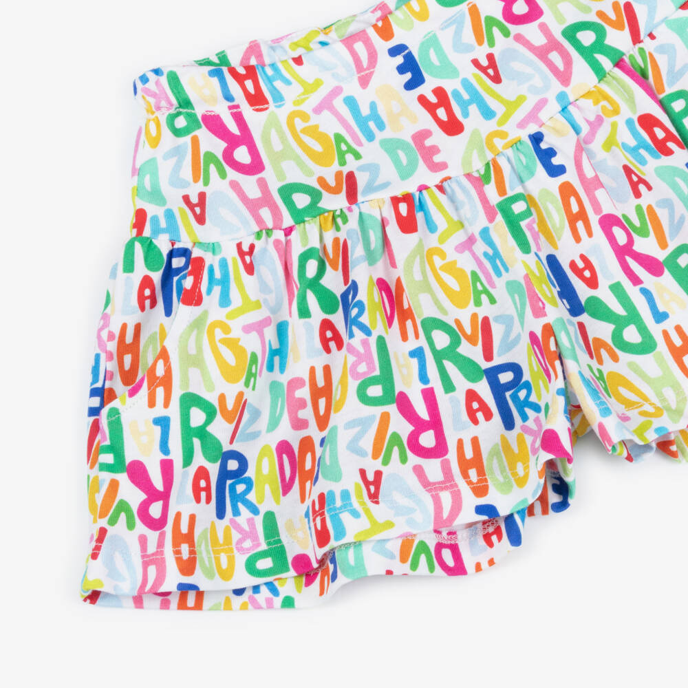 Agatha Ruiz de la Prada-Розовые шорты с логотипом для девочек | Childrensalon Outlet