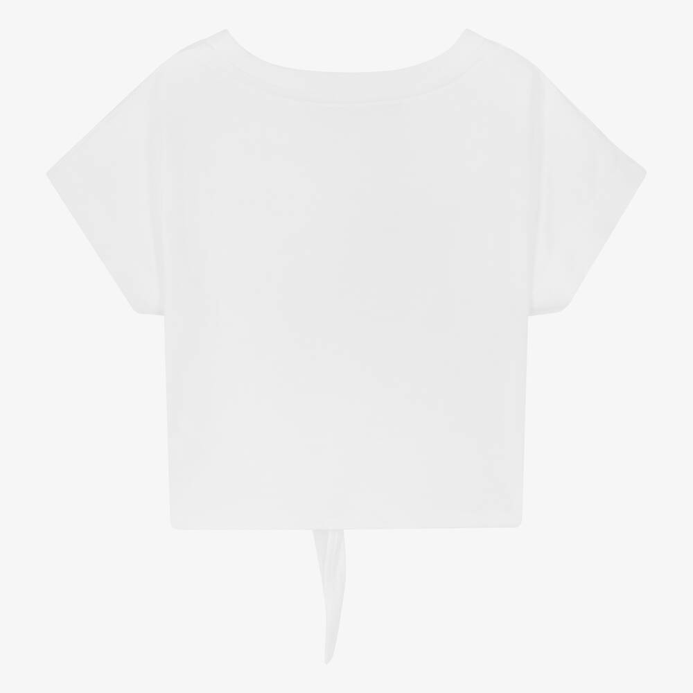 Agatha Ruiz de la Prada-تيشيرت قطن لون أبيض للبنات | Childrensalon Outlet