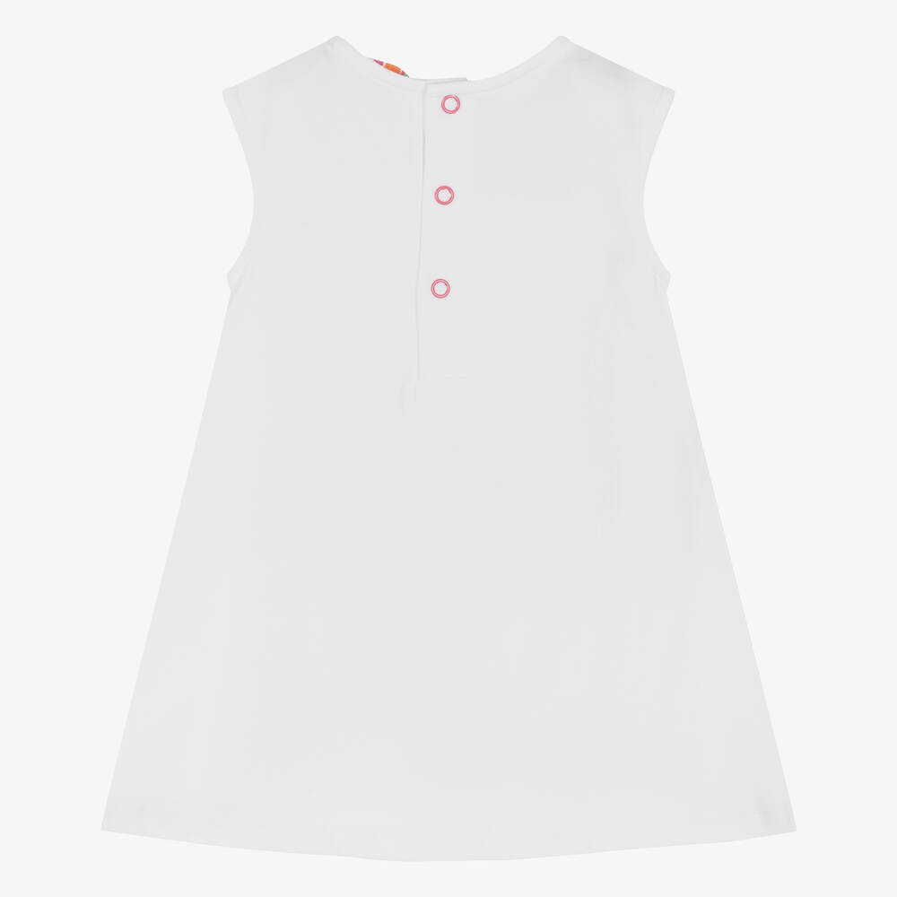 Agatha Ruiz de la Prada-Girls White Ladybird Cotton Dress | Childrensalon Outlet