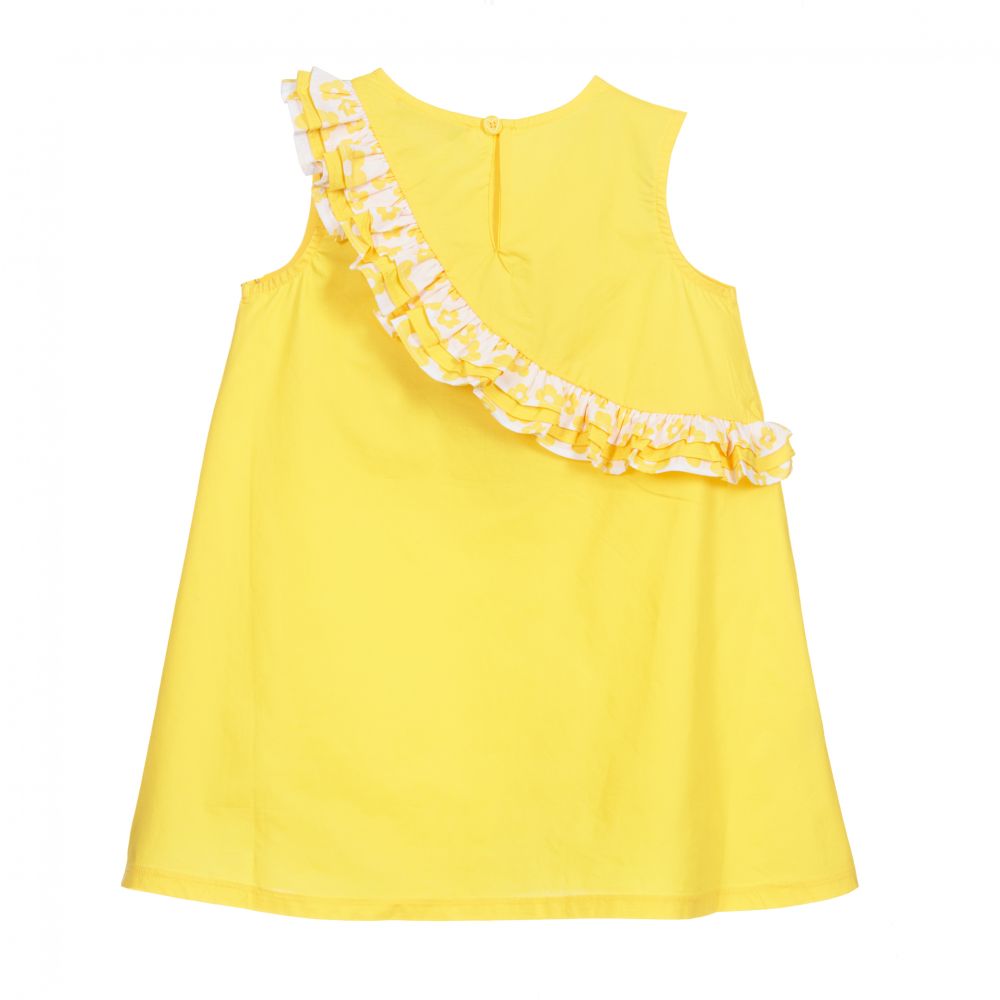Agatha Ruiz de la Prada-Girls Yellow Cotton Dress | Childrensalon Outlet