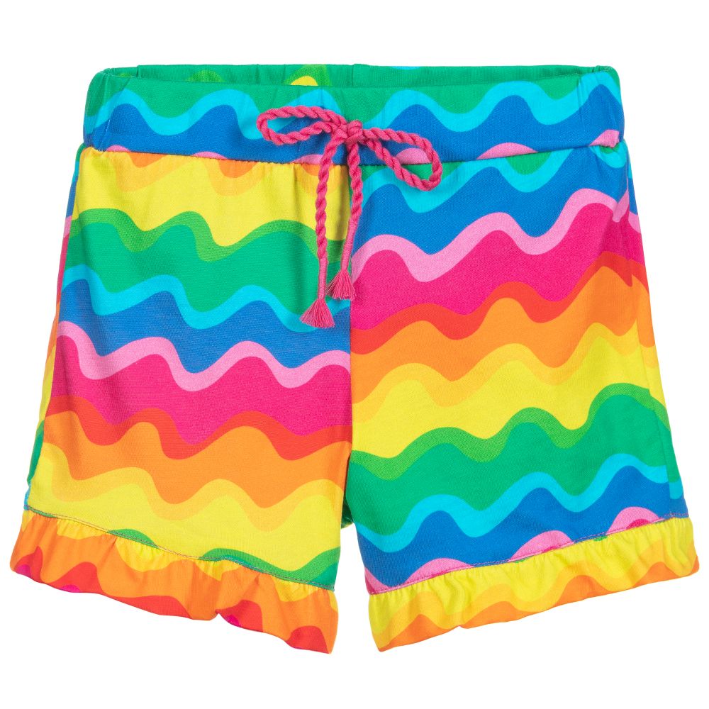 Agatha Ruiz de la Prada - Jersey-Shorts in Pink und Blau | Childrensalon