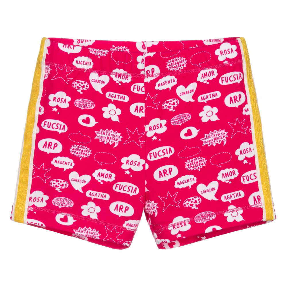 Agatha Ruiz de la Prada - Pink Cotton Jersey Shorts | Childrensalon