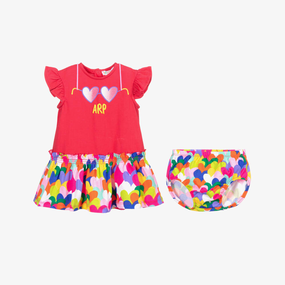 Agatha Ruiz de la Prada-Pink Dress & Knickers Set | Childrensalon Outlet