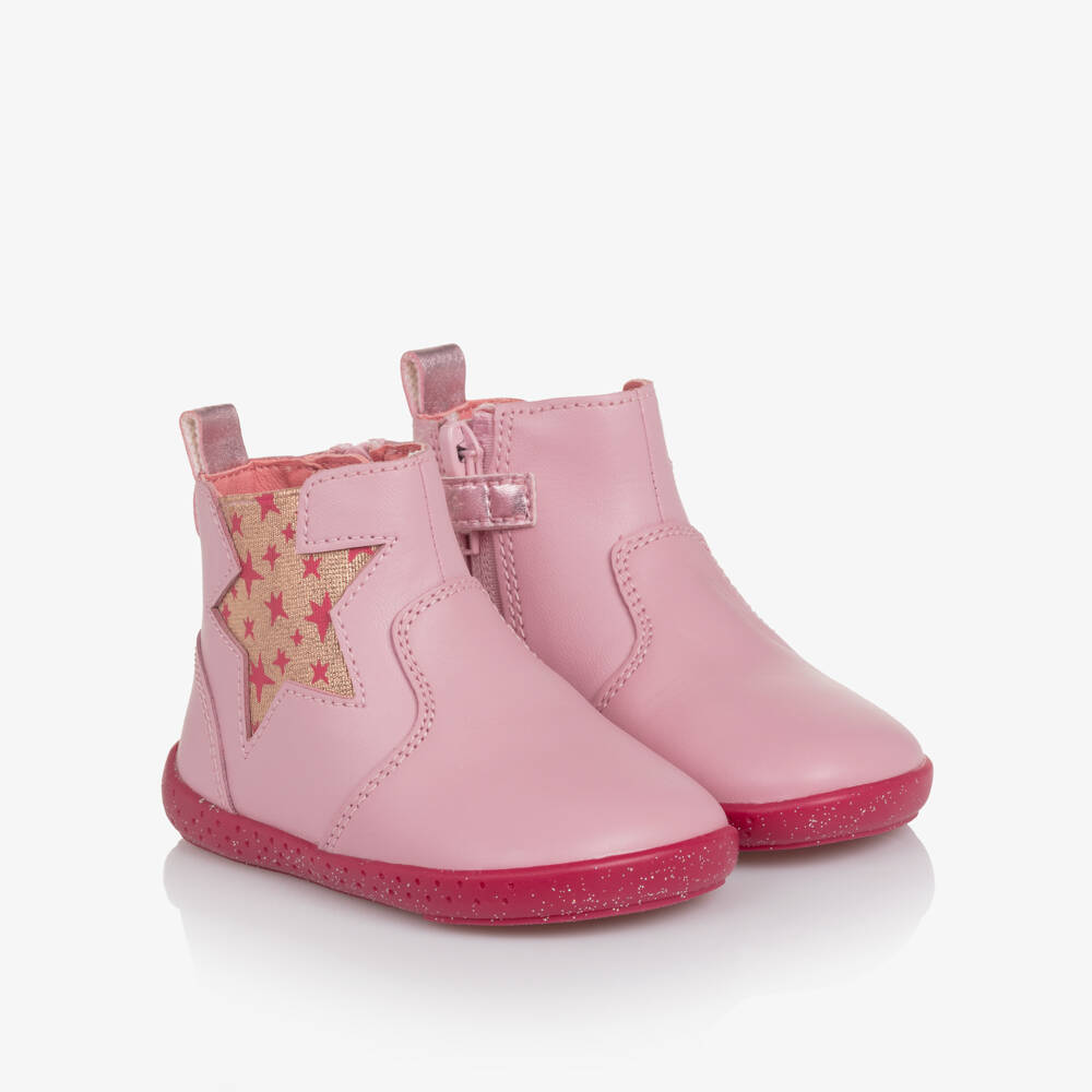 Agatha Ruiz de la Prada-Pink First Walker Boots | Childrensalon Outlet