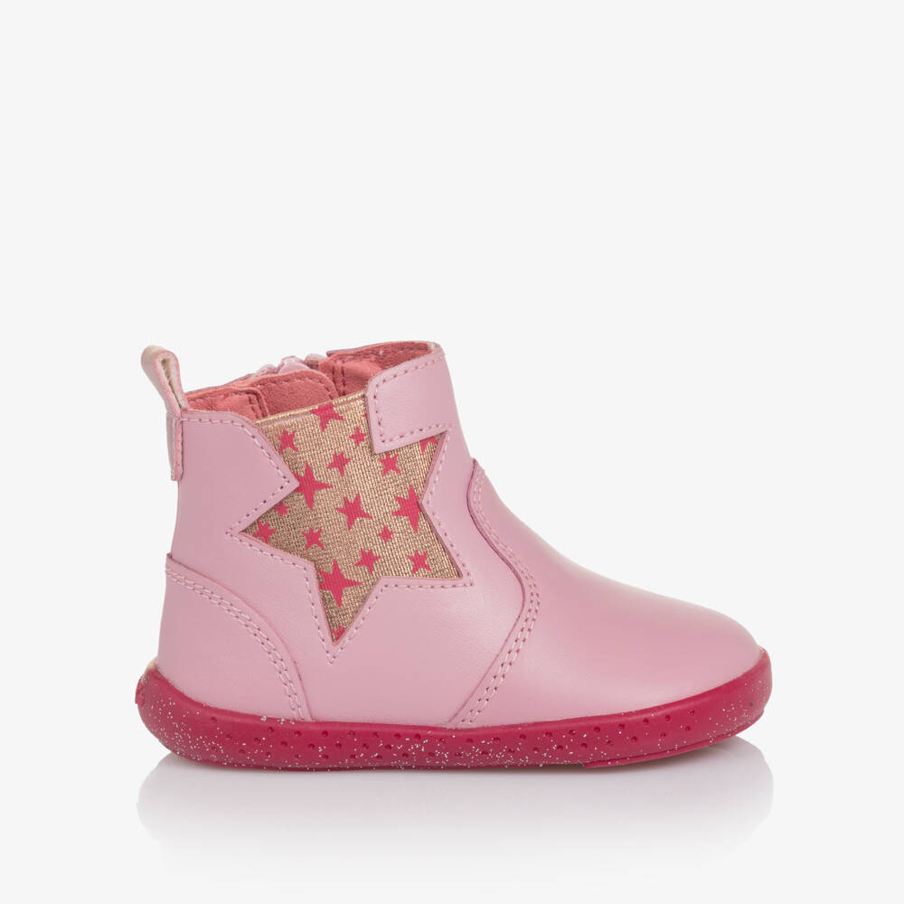 Agatha Ruiz de la Prada-Pink First Walker Boots | Childrensalon Outlet
