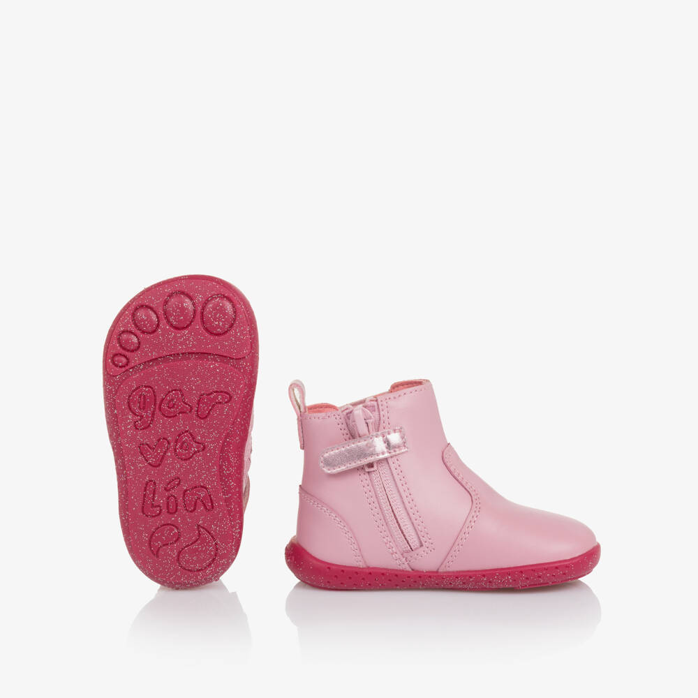 Agatha Ruiz de la Prada-Pink First Walker Boots | Childrensalon Outlet