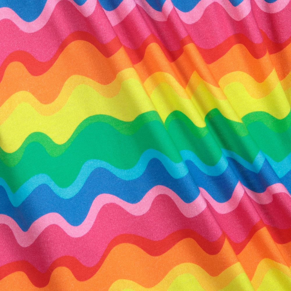 Agatha Ruiz de la Prada-فستان قطن جيرسي مقلم لون زهري | Childrensalon Outlet