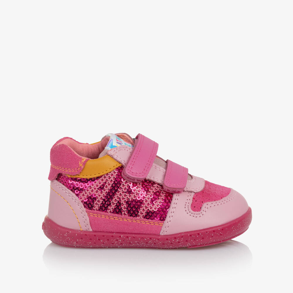 Agatha Ruiz de la Prada-Pink Sequin First Walkers | Childrensalon Outlet