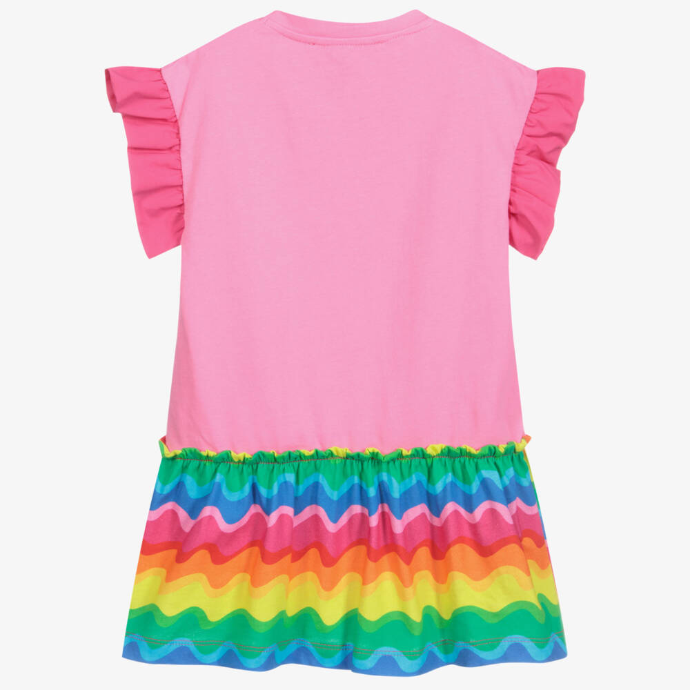 Agatha Ruiz de la Prada-Pink Sequin Flower Dress | Childrensalon Outlet