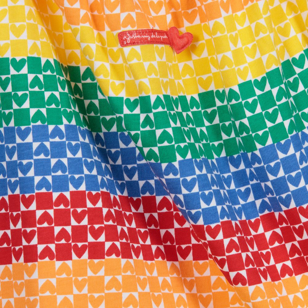 Agatha Ruiz de la Prada-Хлопковое платье в радужную полоску | Childrensalon Outlet