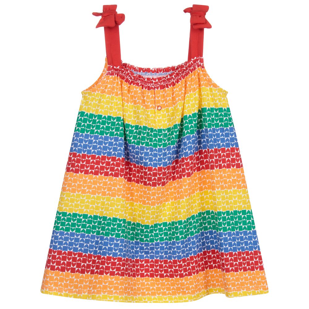 Agatha Ruiz de la Prada-Хлопковое платье в радужную полоску | Childrensalon Outlet