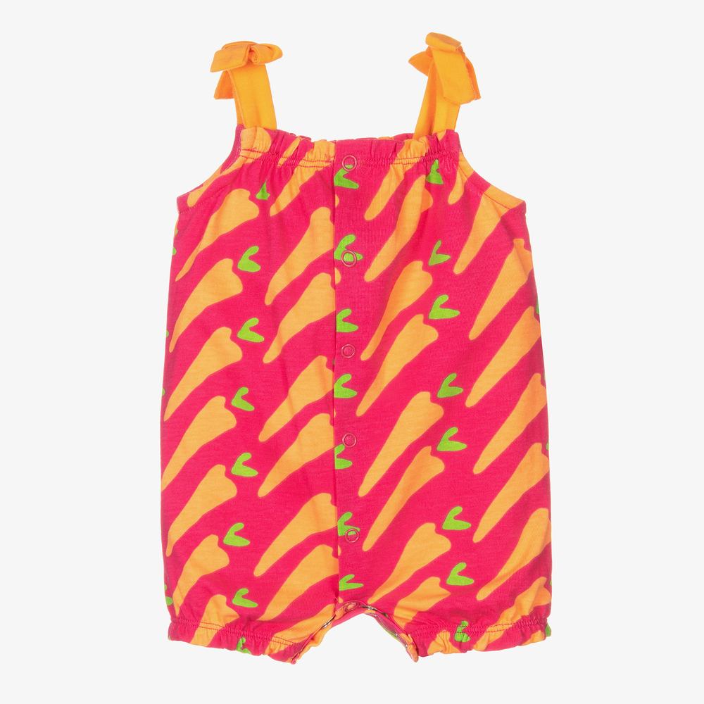 Agatha Ruiz de la Prada-Red Cotton Carrot Baby Shortie | Childrensalon Outlet