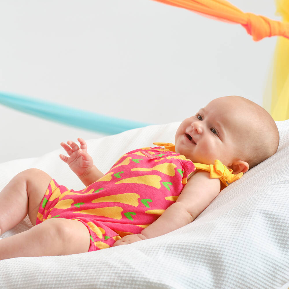 Agatha Ruiz de la Prada-Red Cotton Carrot Baby Shortie | Childrensalon Outlet