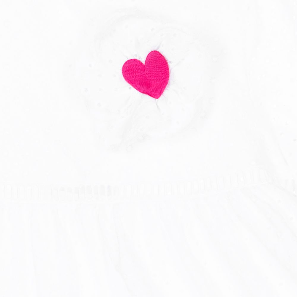 Agatha Ruiz de la Prada-White Broderie Anglaise Dress | Childrensalon Outlet