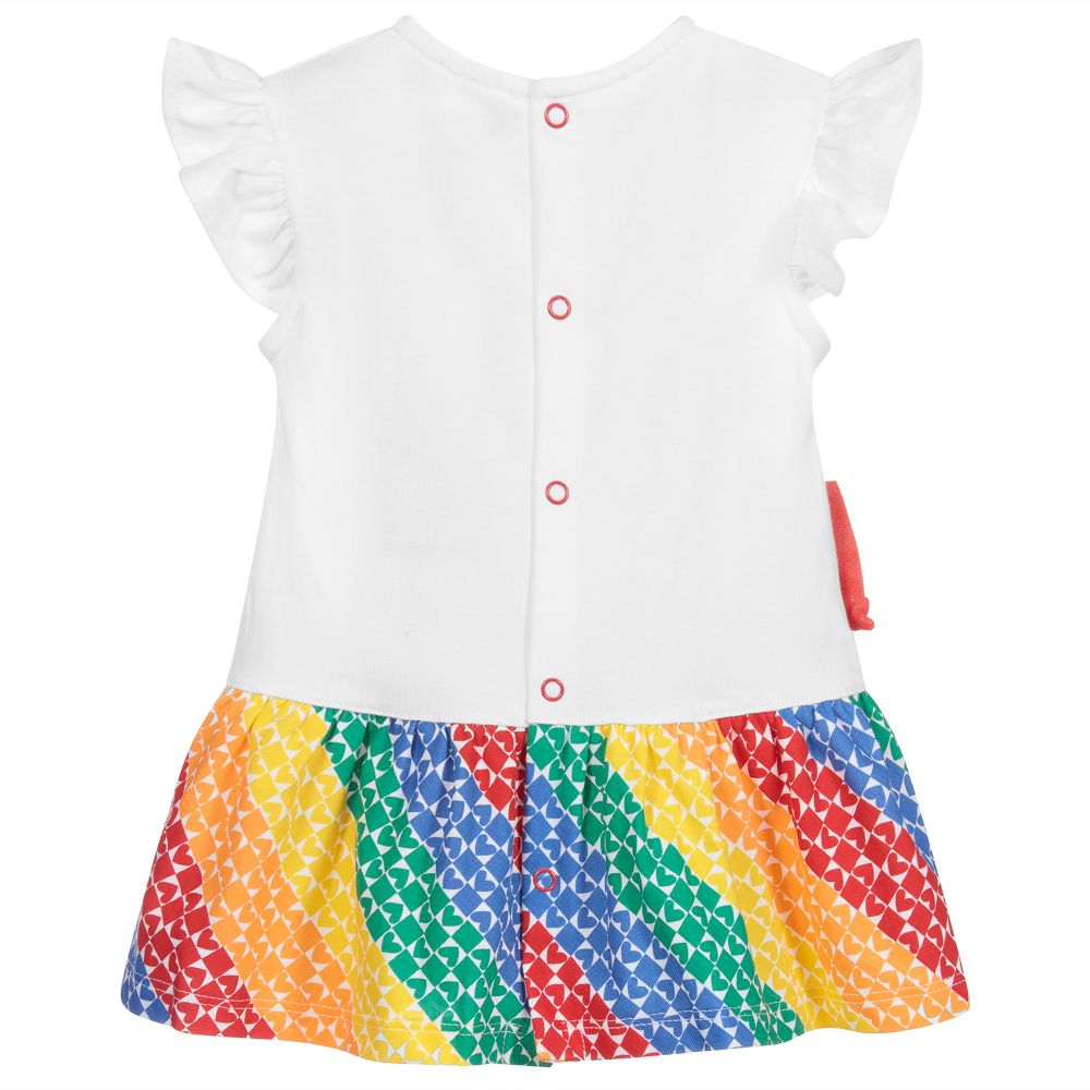 Agatha Ruiz de la Prada-White Heart Dress Set | Childrensalon Outlet
