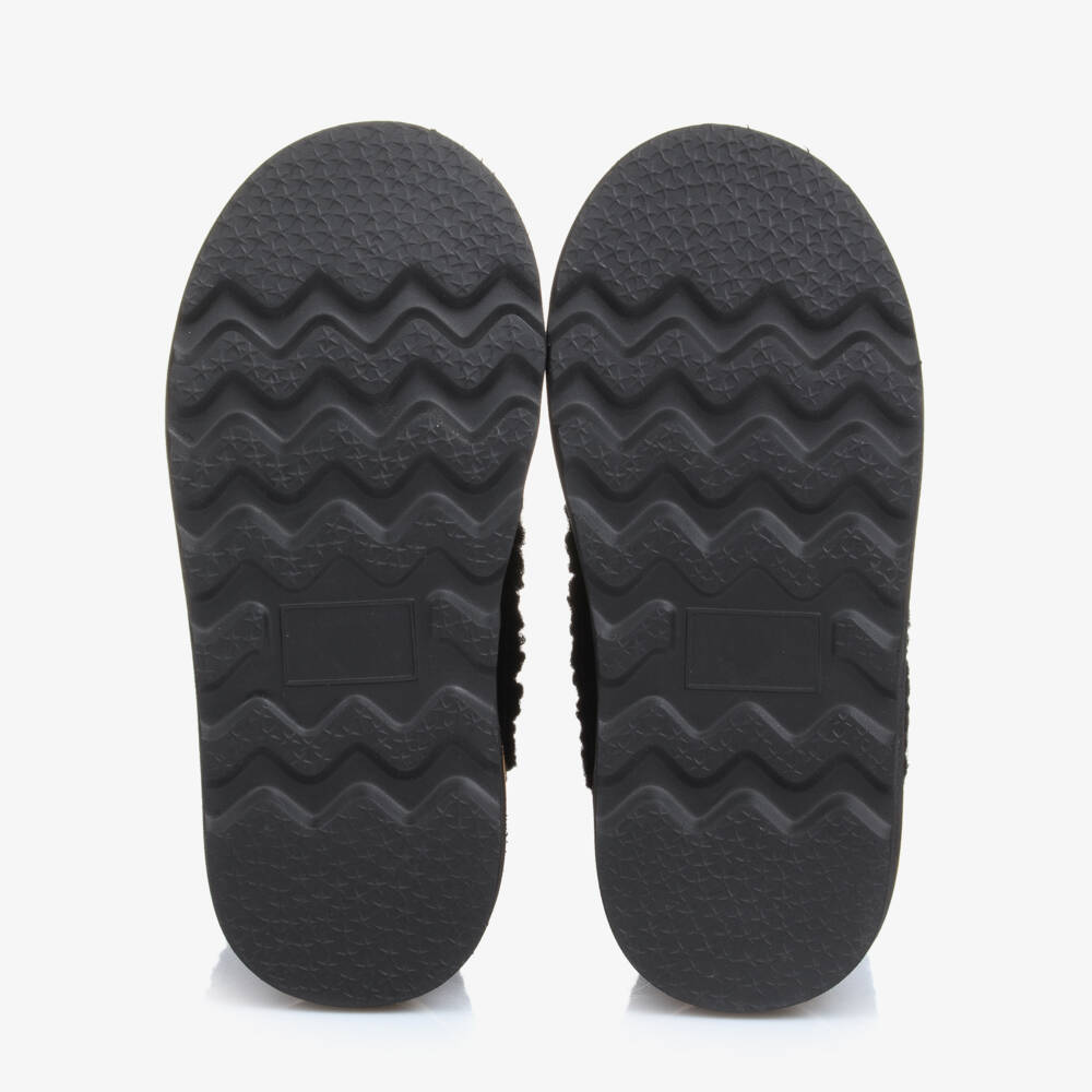 Age of Innocence-Boys Black Bouclé Winter Boots | Childrensalon Outlet
