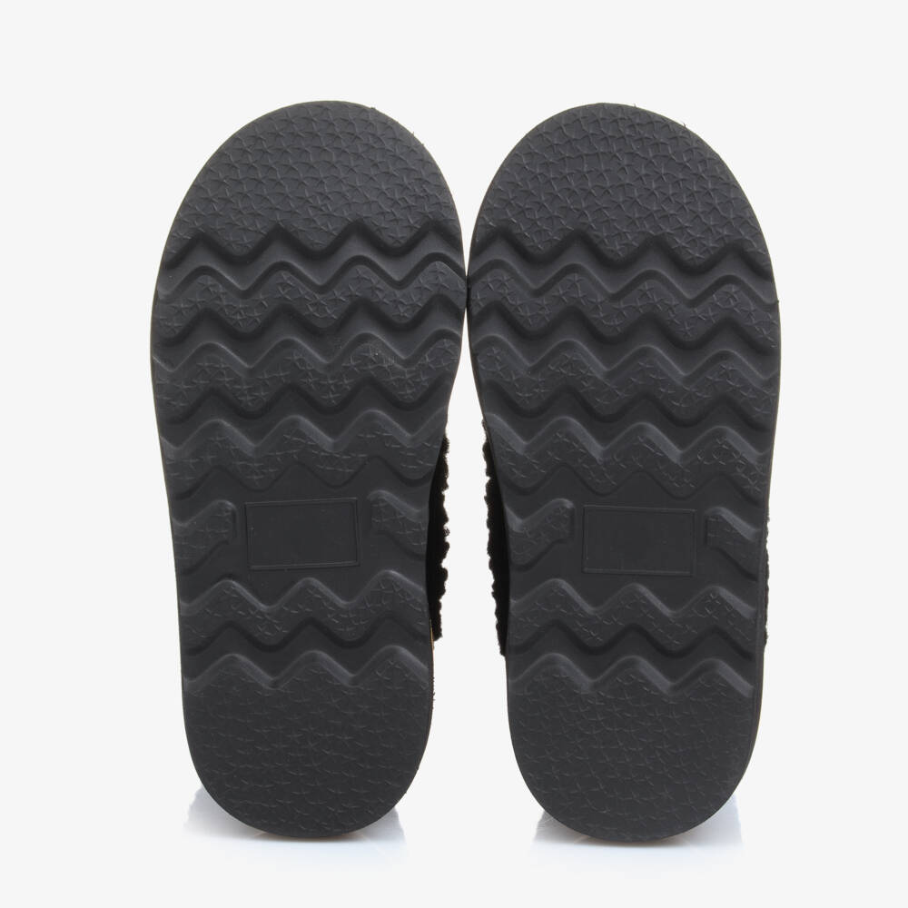 Age of Innocence-Boys Black Bouclé Winter Boots | Childrensalon Outlet