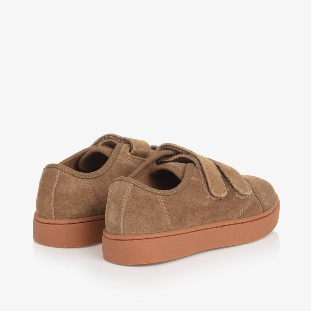 Age of Innocence-Boys Taupe Suede Velcro Shoes | Childrensalon Outlet
