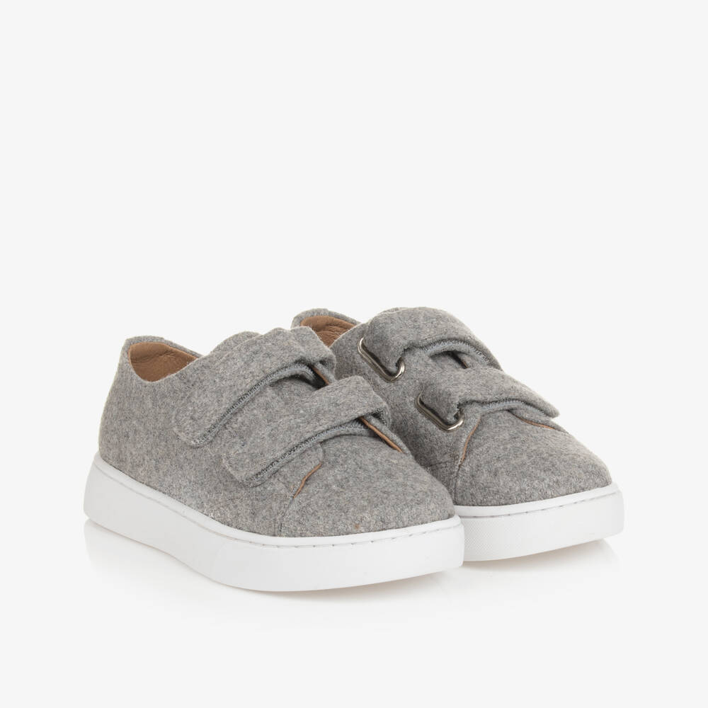 Age of Innocence-Boys Velcro Wool Leather Trainers | Childrensalon Outlet