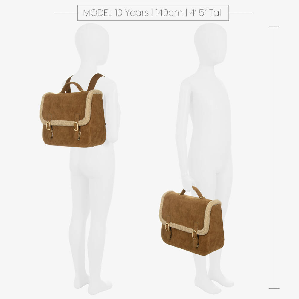 Age of Innocence-Girls Camel Faux Suede Backpack | Childrensalon Outlet