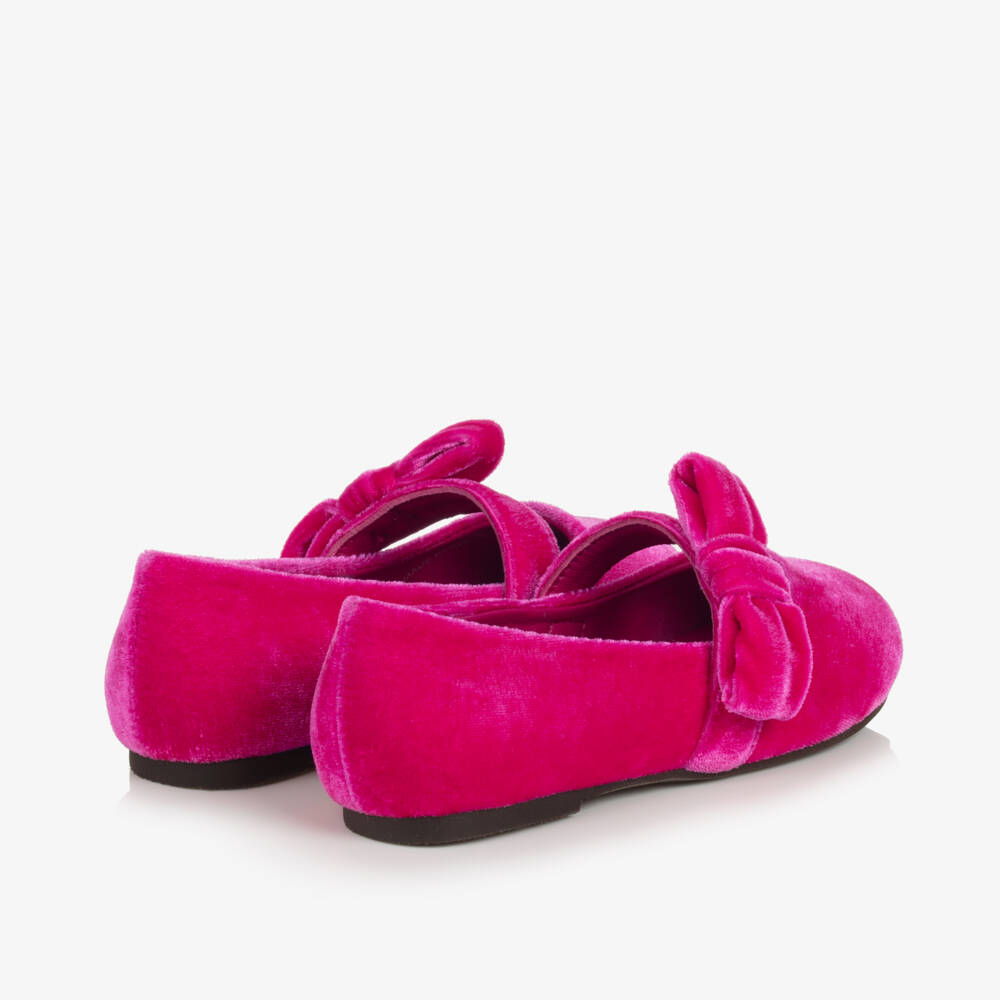 Age of Innocence-Бархатные туфли цвета фуксии для девочек | Childrensalon Outlet