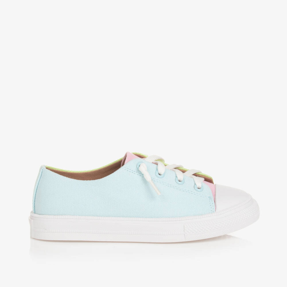 Age of Innocence-Girls Multicolour Canvas Slip-Ons | Childrensalon Outlet