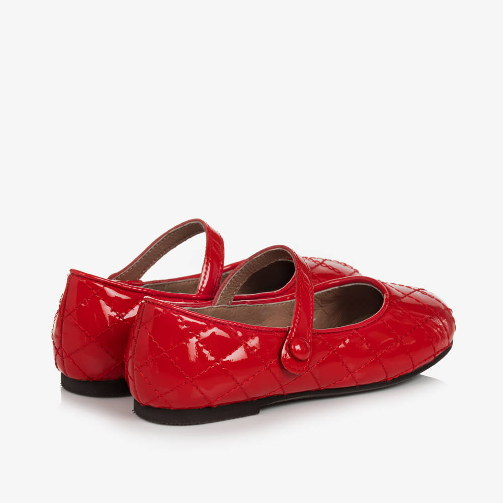 ايج اوف انوسنس-حذاء جلد لامع لون أحمر للبنات | Childrensalon Outlet
