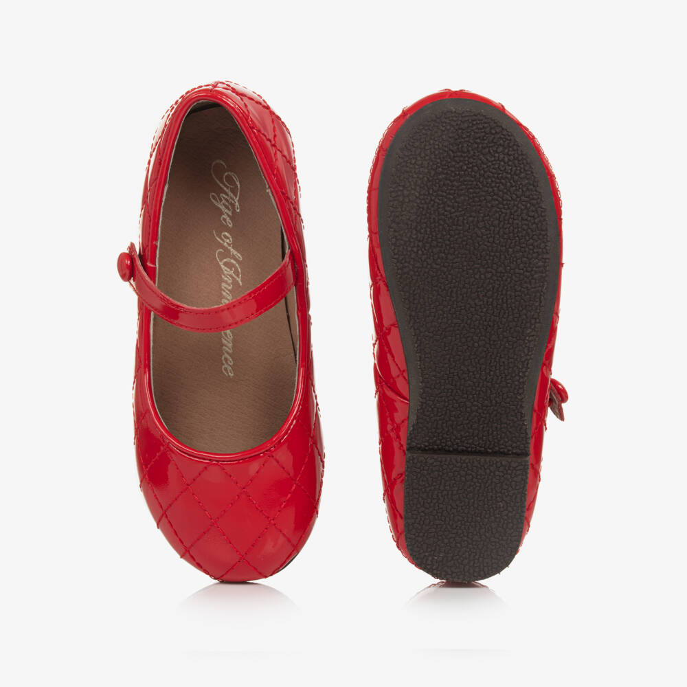 ايج اوف انوسنس-حذاء جلد لامع لون أحمر للبنات | Childrensalon Outlet