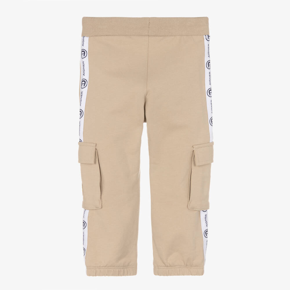 AIGNER-Бежевые джоггеры карго для малышей | Childrensalon Outlet