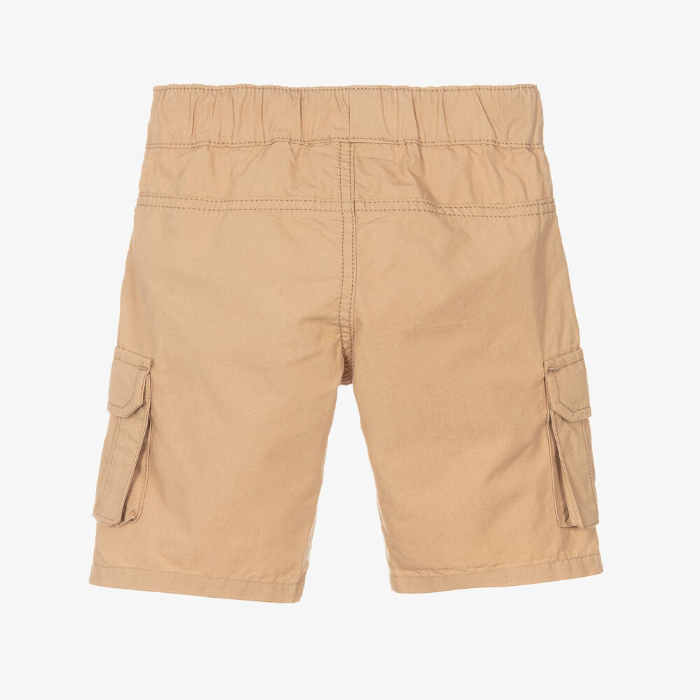 AIGNER-Baby Boys Beige Cotton Cargo Shorts | Childrensalon Outlet