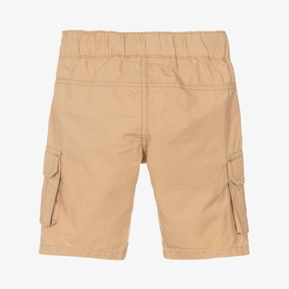 AIGNER-Baby Boys Beige Cotton Cargo Shorts | Childrensalon Outlet