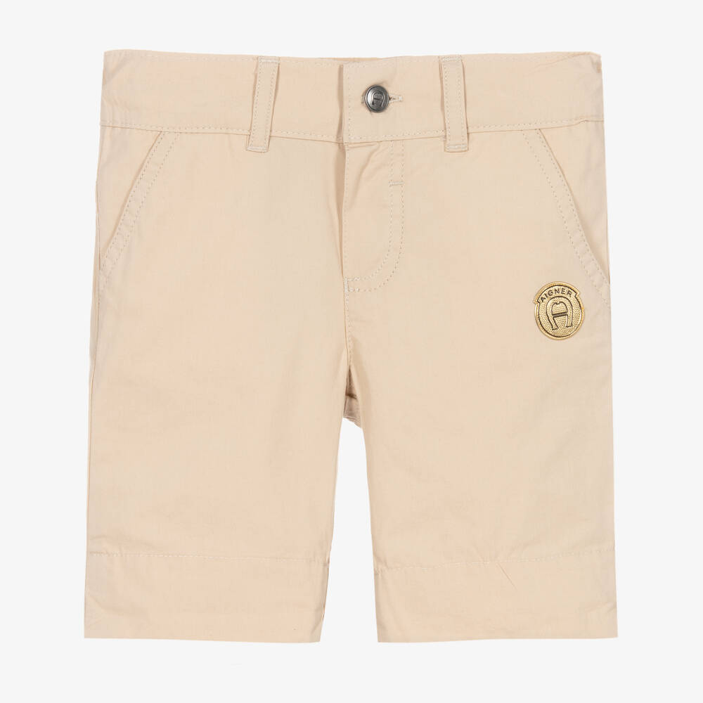 AIGNER - Beige Baumwollshorts für Babys | Childrensalon