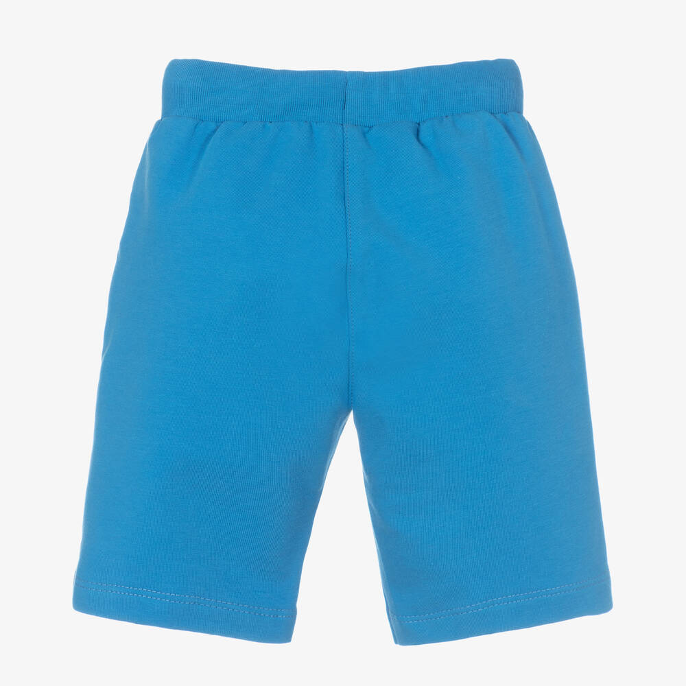 AIGNER-Baby Boys Blue Cotton Shorts | Childrensalon Outlet