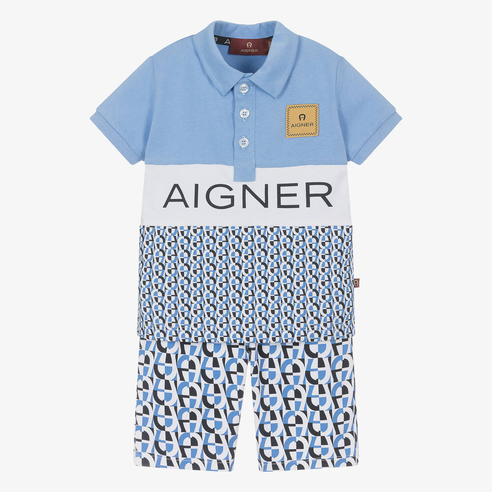 AIGNER-Голубая рубашка и шорты для малышей | Childrensalon Outlet