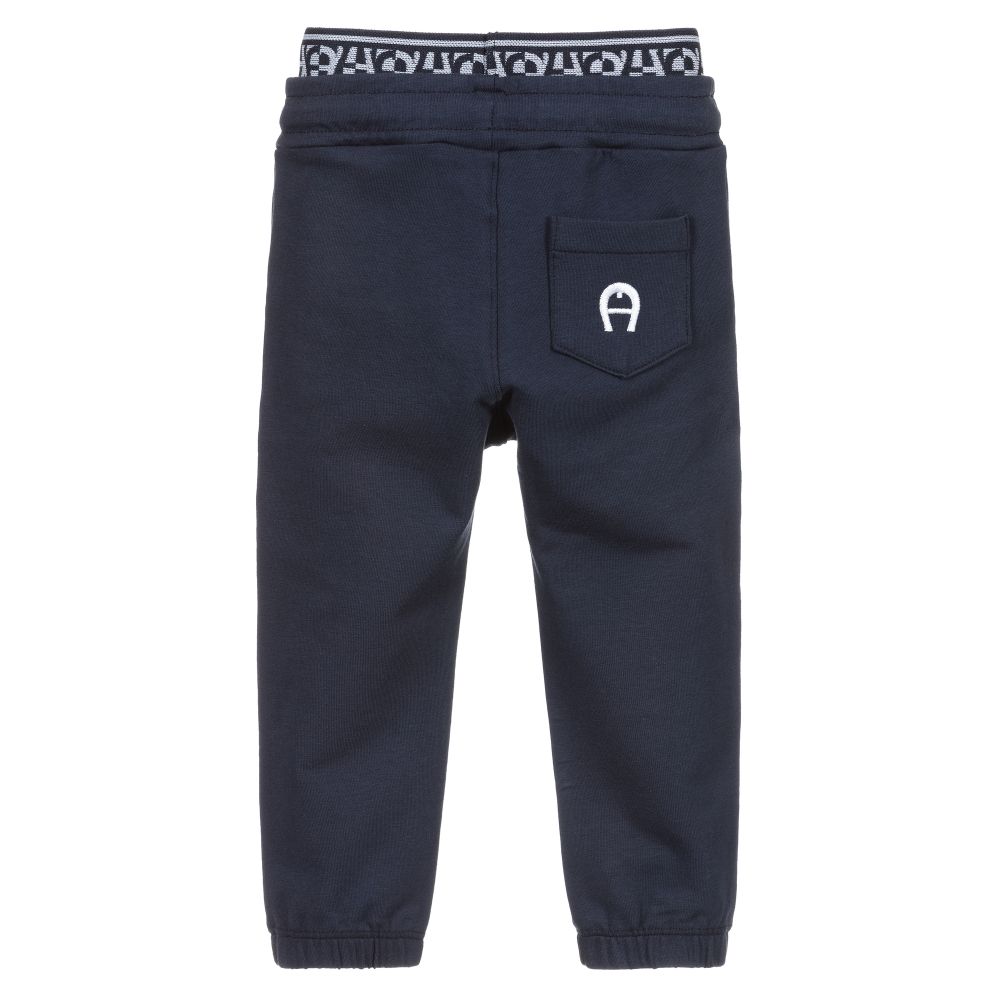 AIGNER Baby Boys Blue Joggers