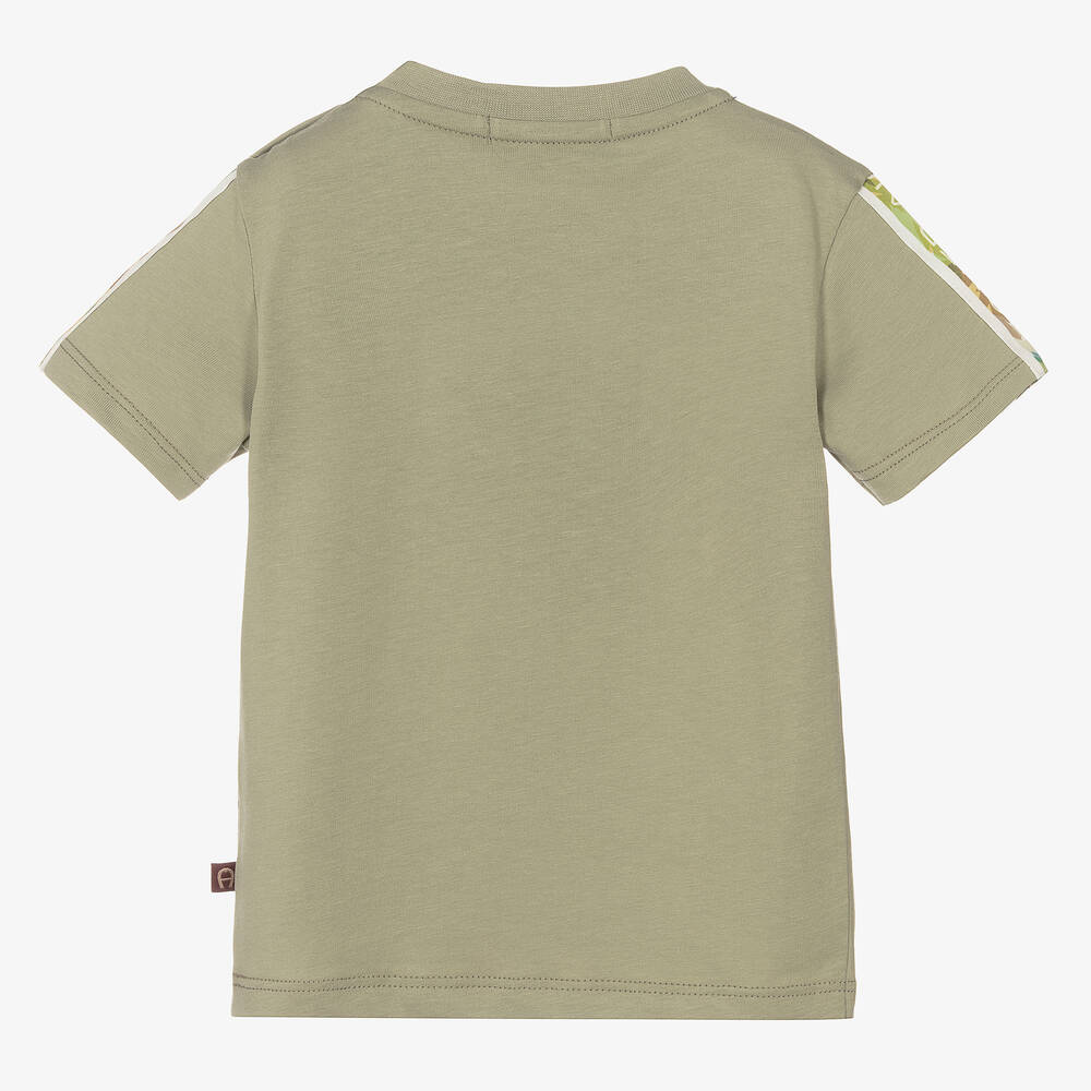 Olive green baby shirt top