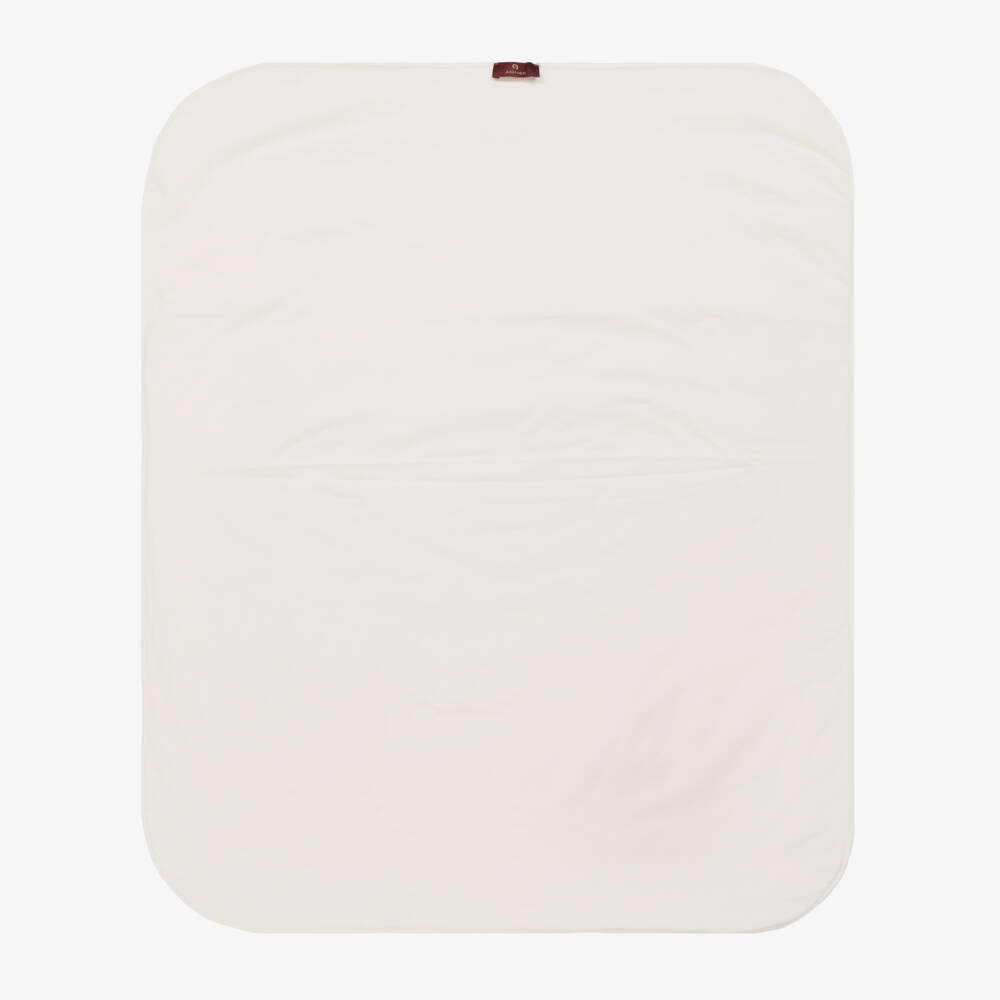 AIGNER-Baby Boys Ivory Quilted Comfort Blanket | Childrensalon Outlet