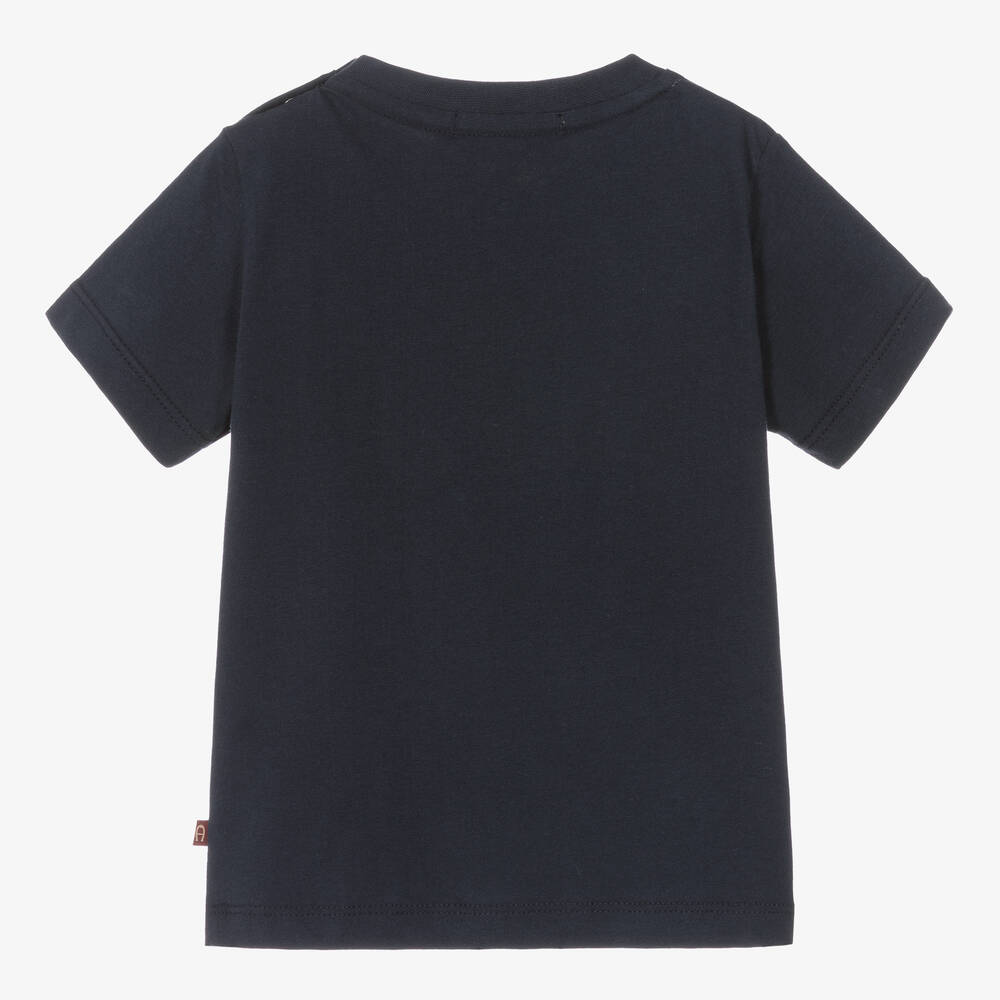 AIGNER-Синяя хлопковая футболка для малышей | Childrensalon Outlet