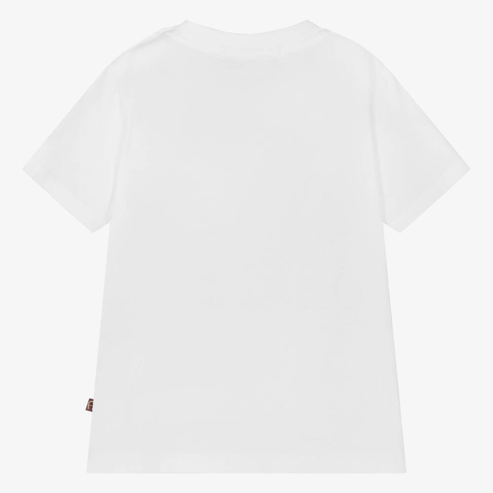 AIGNER-Бело-синяя футболка из хлопка для малышей | Childrensalon Outlet